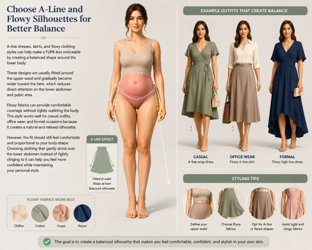 Choose A Line and Flowy Silhouettes for Better Balance
