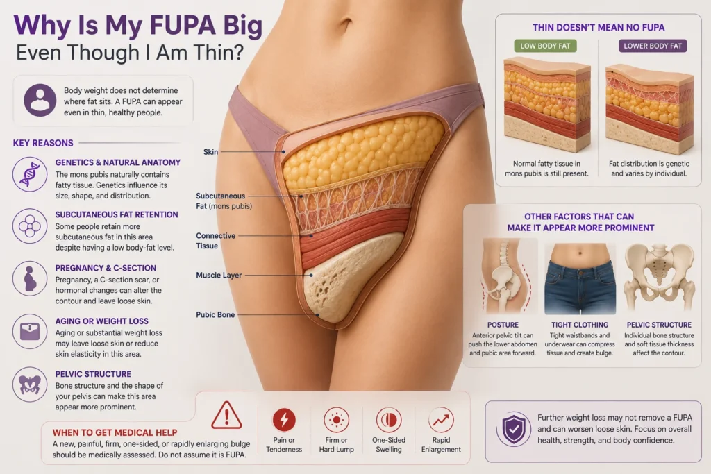 Why Is My FUPA Big Even Though I Am Thin