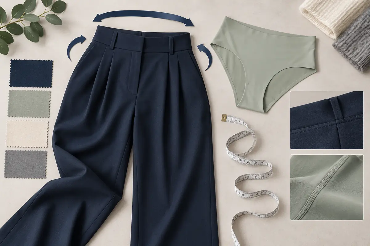 Curved breathable fabric layers with moisture droplets and movement arrows illustrating friction during walking.
